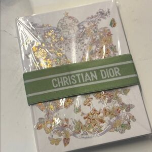 Dior Gold and Green Floral Notebook VIP journal